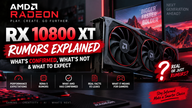 AMD Radeon RX 10800 XT rumors and next generation Radeon GPU expectations