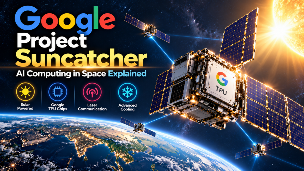 Google Project Suncatcher AI computing satellites with TPU chips in space