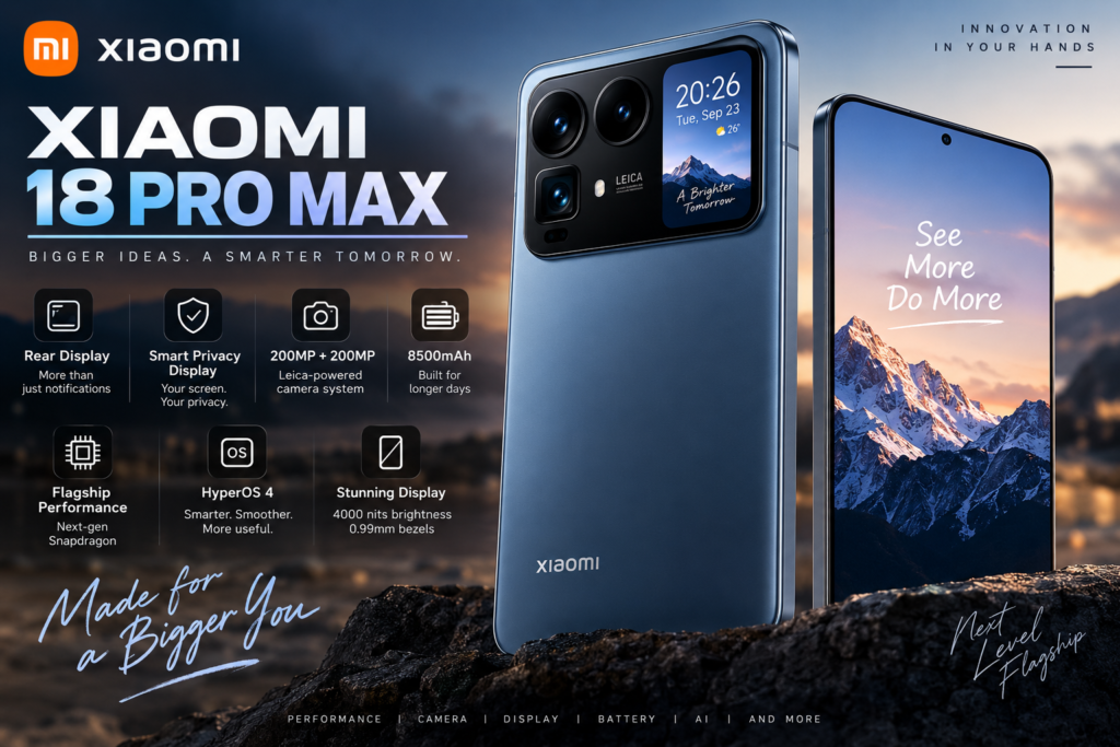 Xiaomi 18 Pro Max launch date specifications features price and India availability