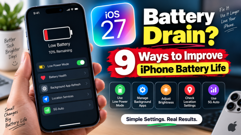 iOS 27 battery drain fix improve iPhone battery life
