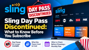 Sling Day Pass discontinued notice and monthly streaming plan